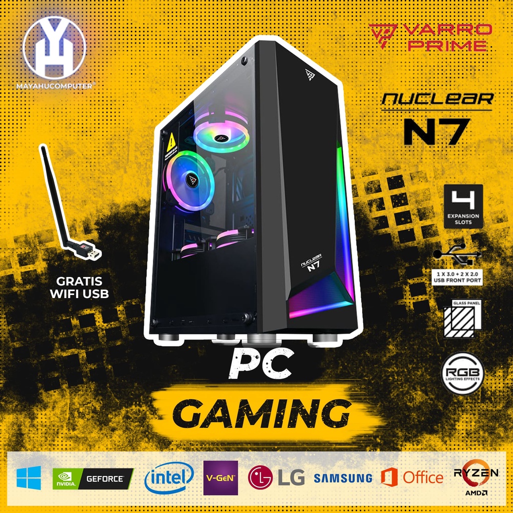 PC GAMING I7 RAM 16GB VGA 4GB DDR 5 SSD 120GB - PC GAMING MURAH - PC GAMING TERMURAH