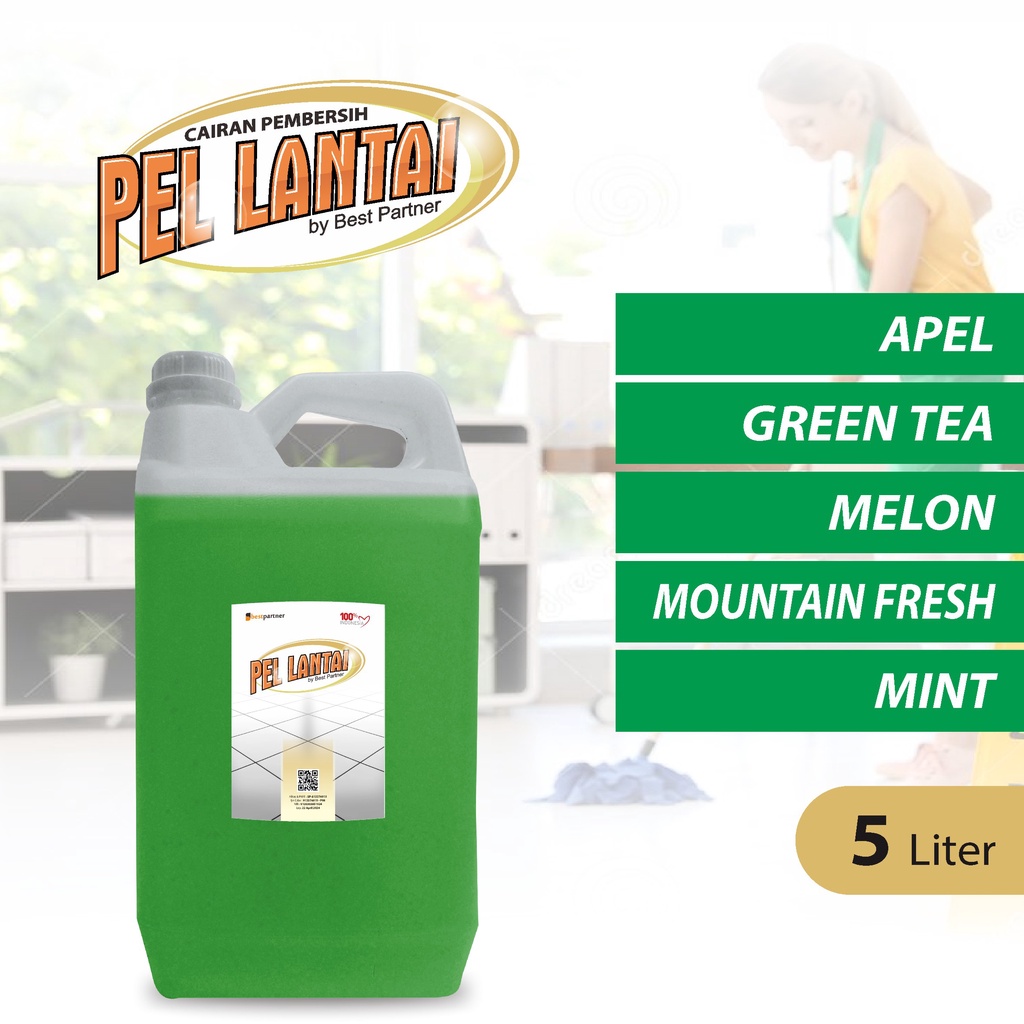 Pembersih Lantai Super Pel Wangi 5 Liter / Cairan Pembersih Lantai Aroma Wangi 5 Liter Jerigen