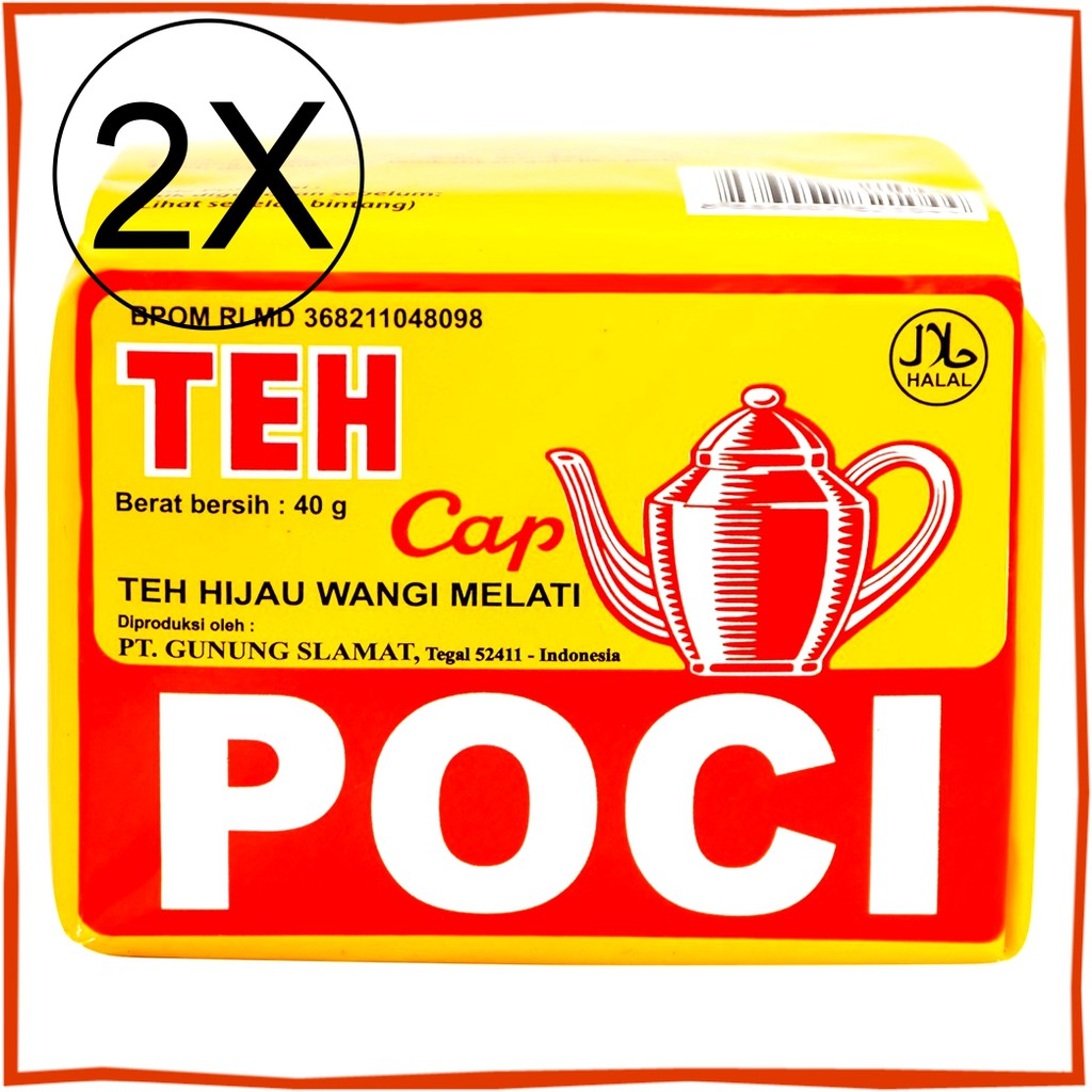 

2x Poci Kuning Teh Bubuk 40g Teh Poci dua biji