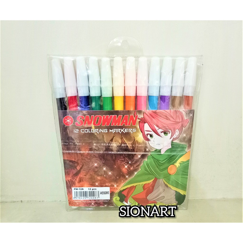 

Snowman Marker 12 colour