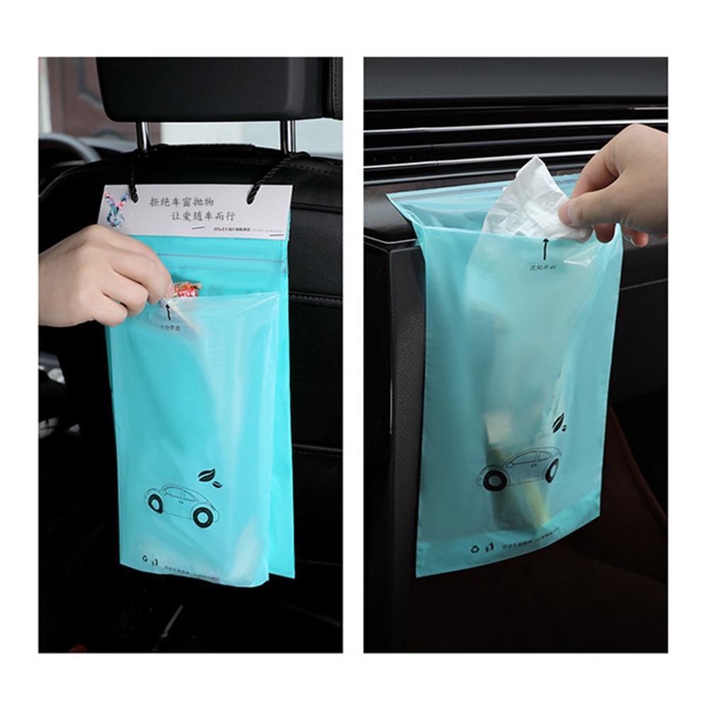 【COD Tangding】50pcs / set Kantong Plastik Sampah Sekali Pakai Untuk Mobil