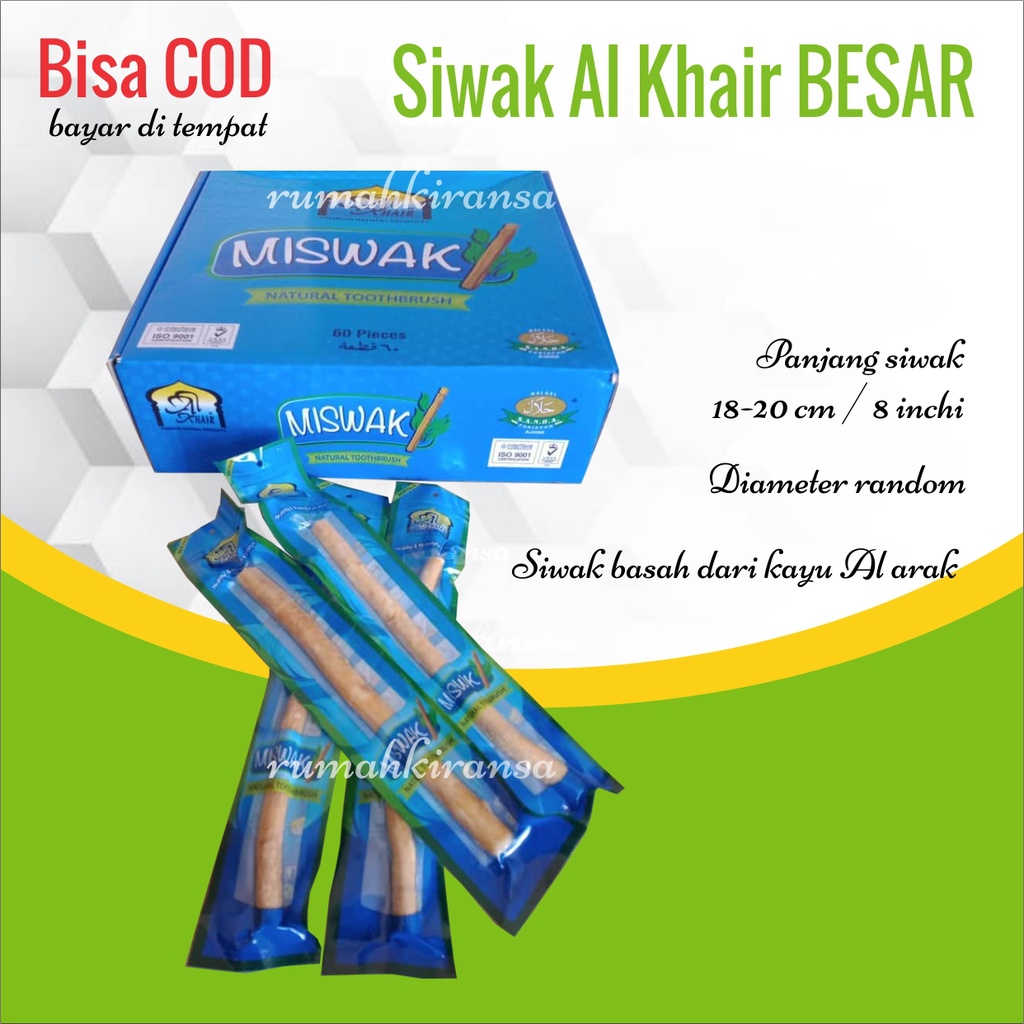 Siwak Al Khair Ukuran 8 inch | MISWAK AL KHAIR 8 INCH