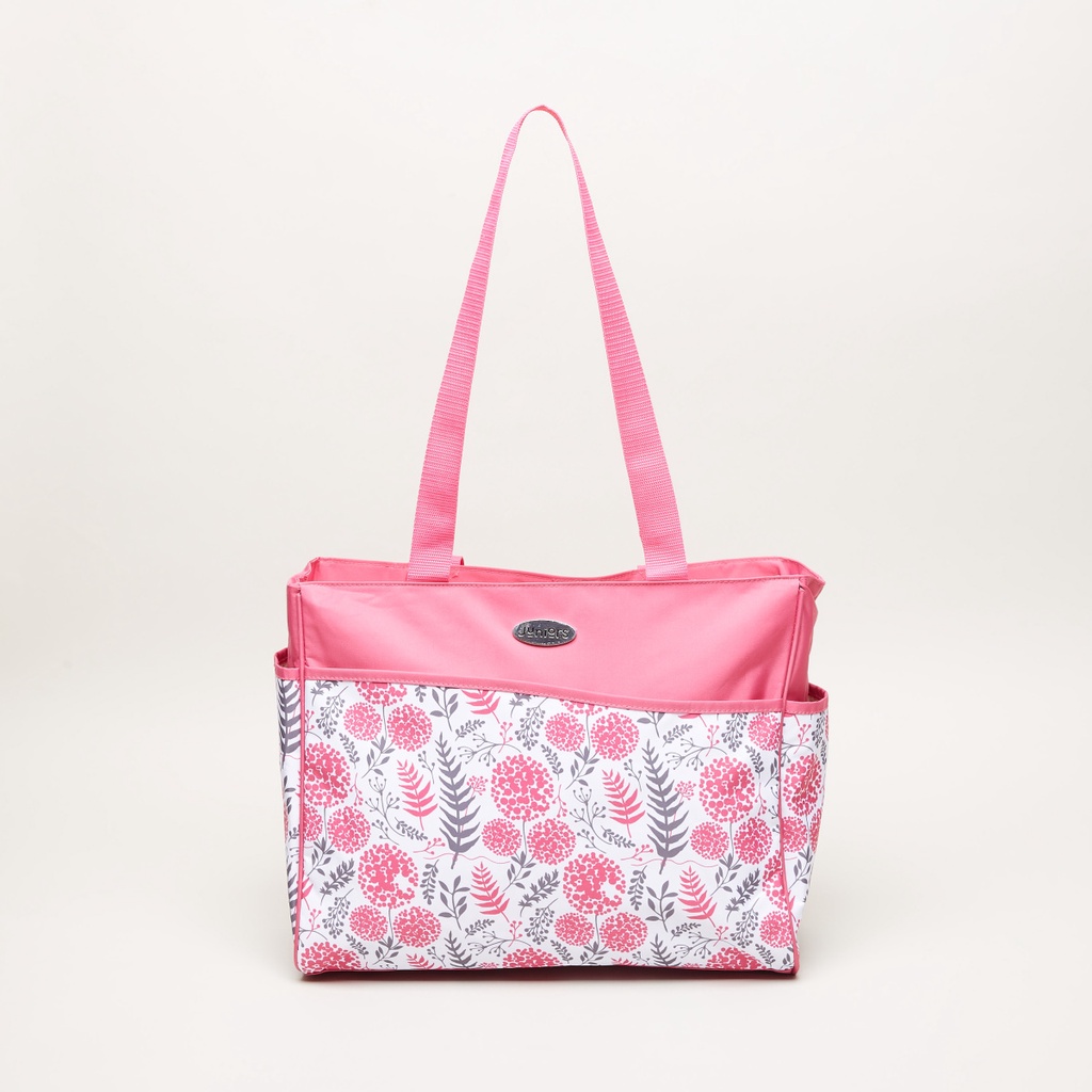 floral tote diaper bag