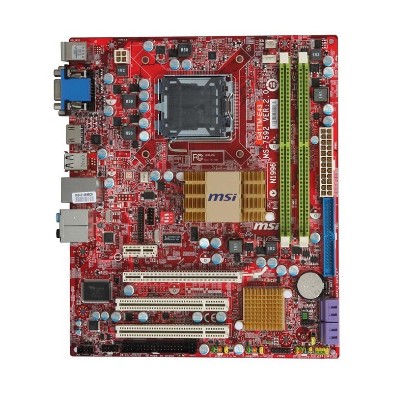 PREORDER MSI G41TM-E43 LGA 775 Intel G41 Original Desktop Motherboard DDR2 8GB Core 2 Quad/Core 2 Du