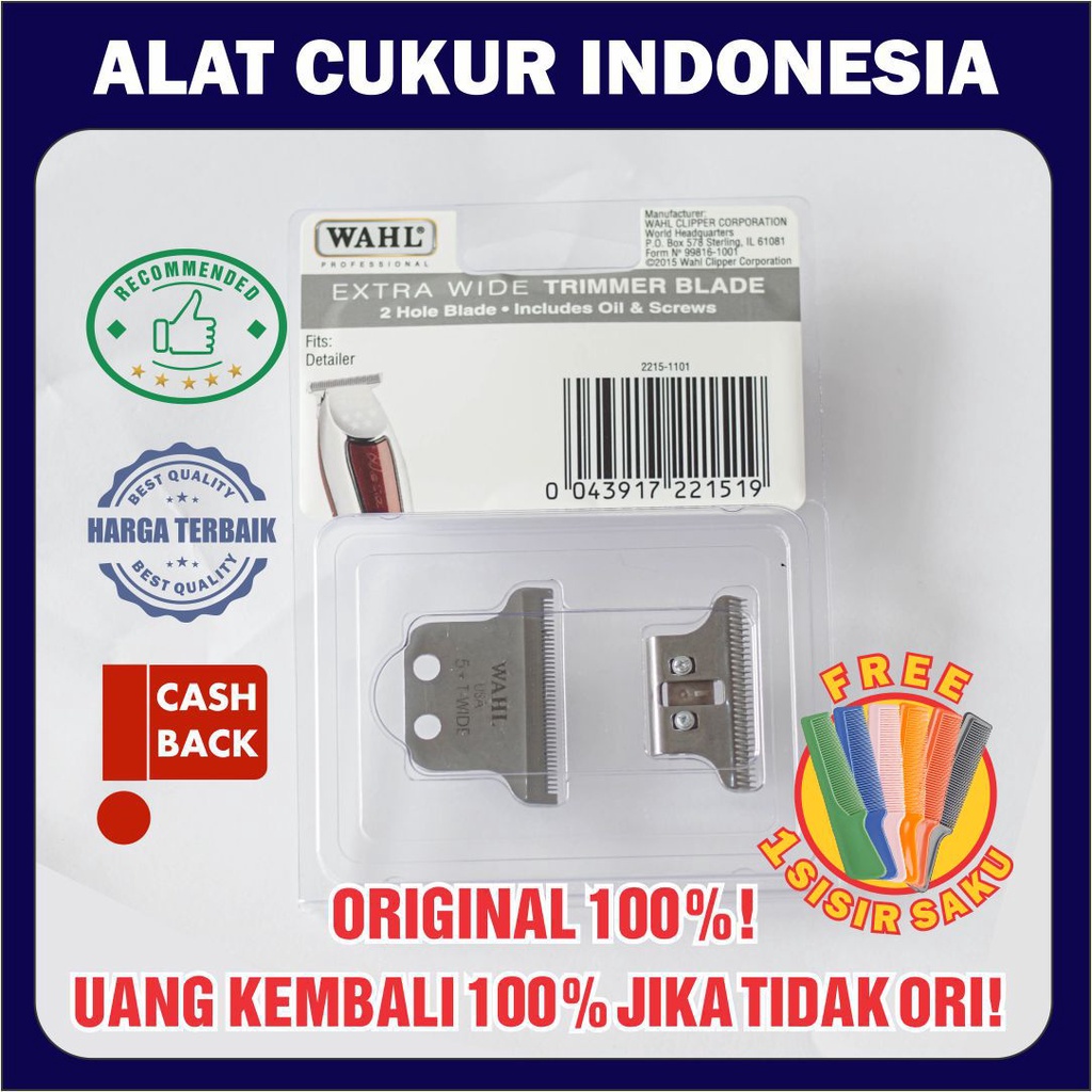 WAHL MATA PISAU DETAILER ORIGINAL USA / BLADE CLIPPER MESIN CUKUR