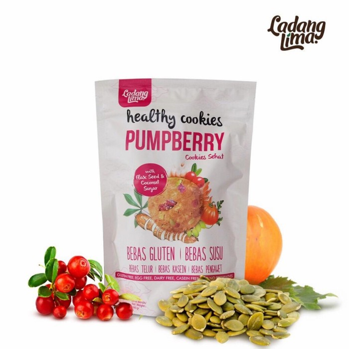 

KERING-KUE- LADANG LIMA PUMPBERRY COOKIES 180GR GLUTEN FREE -KUE-KERING.