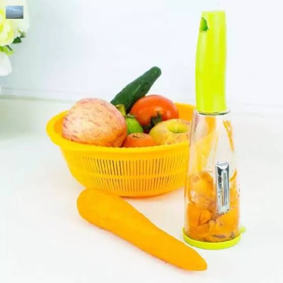 IMPORT - Peeler Pengupas Kulit Buah dan Sayur dengan Tabung sampah