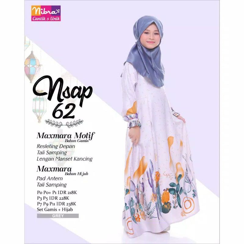 GAMIS ANAK NSA 062 BROKEN WHITE TERMURAH SIZE P0