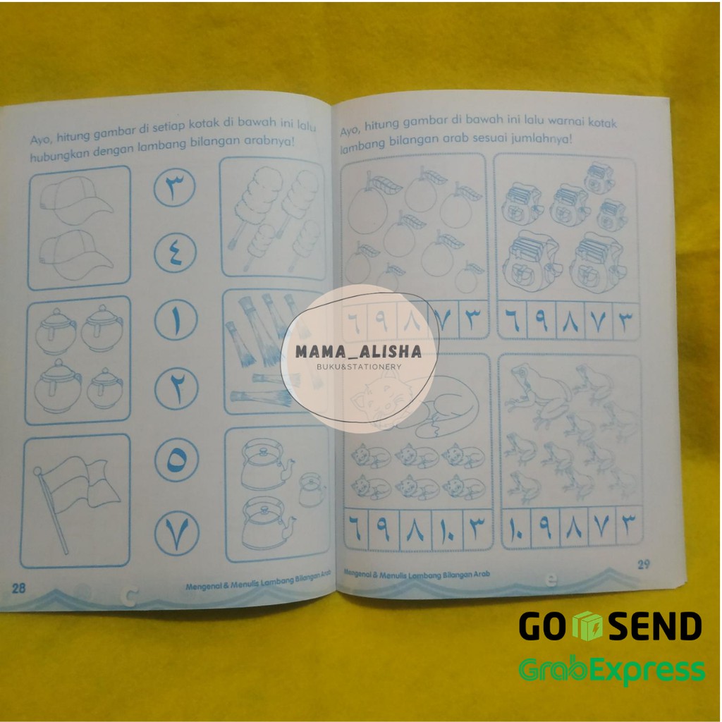 Buku Mengenal Dan Menulis Lambang Bilangan Arab Untuk Anak Paud Tk Shopee Indonesia
