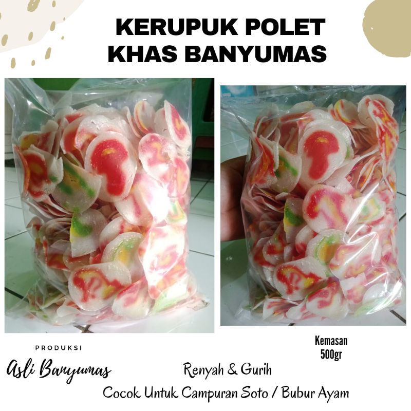 

KERUPUK POLET MENTAH 500gr | KHAS BANYUMAS | HARGA TERJANGKAU | FREE GIFT MIN BELANJA 50K (all item)