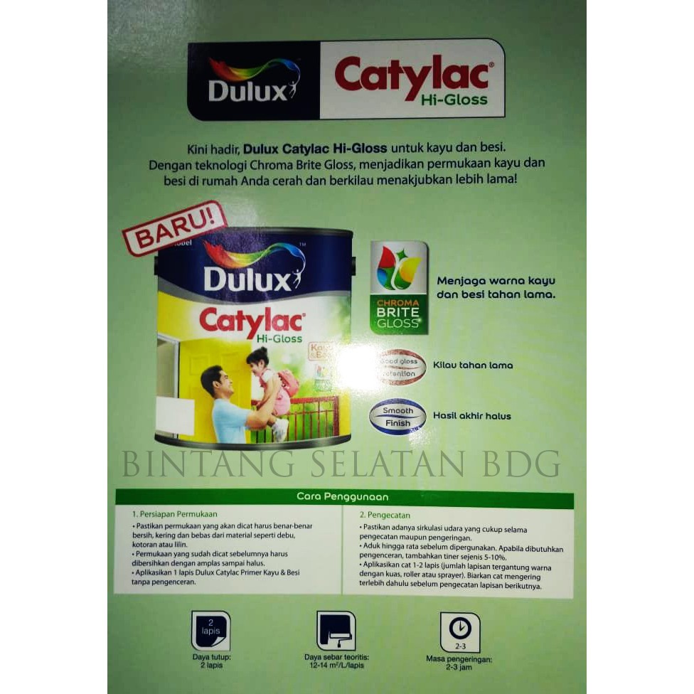 DULUX CATYLAC Hi-GLOSS CAT KAYU DAN BESI