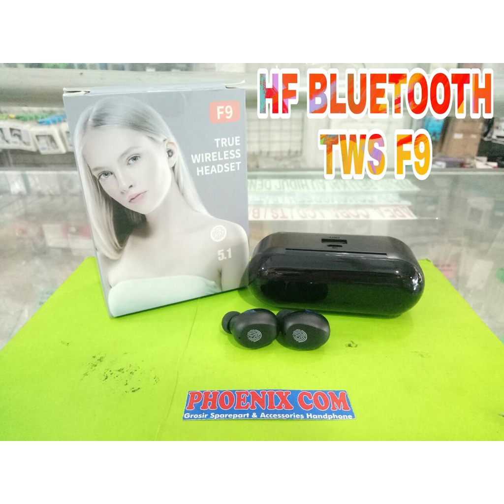 HF BLUETOOH TWS F9 TRUE WIRELESS HEADSET
