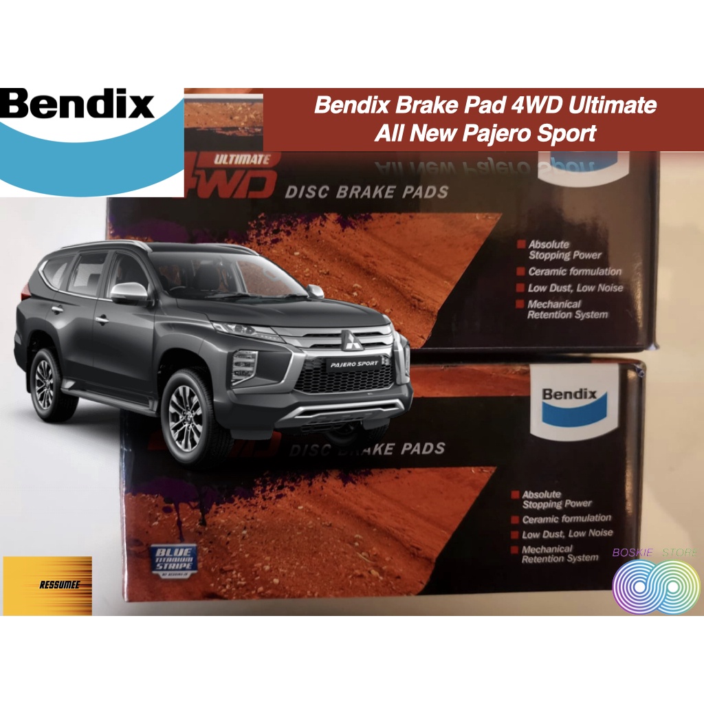 Kampas Rem Mitsubishi All New Pajero Sport Bendix 4WD Ultimate