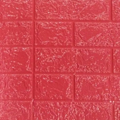 ✧YUKSHOPING✧ Wallpaper Dinding Foam 3D / Stiker Wallpaper Dinding Mini Dekorasi / Wallpaper 3D R461-MERAH