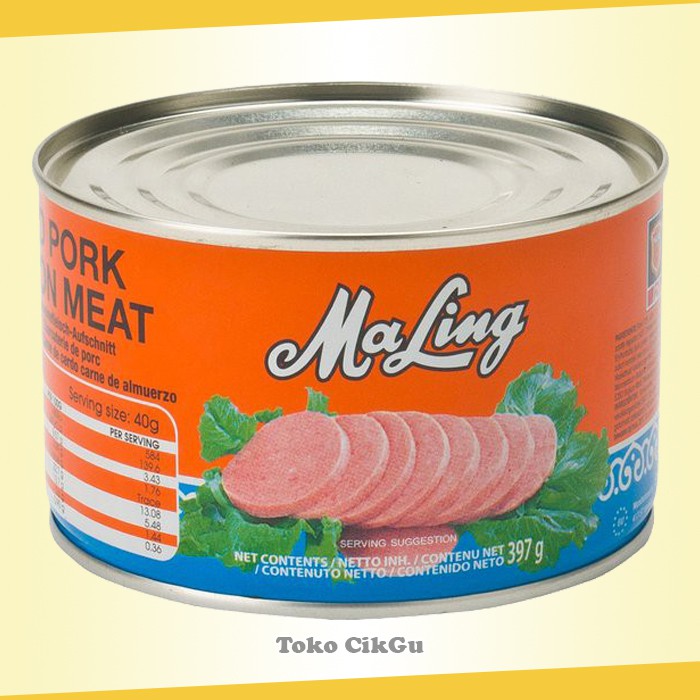 

Maling Pork Luncheon Meat 397gr TTS (Daging Ham Babi Kaleng)