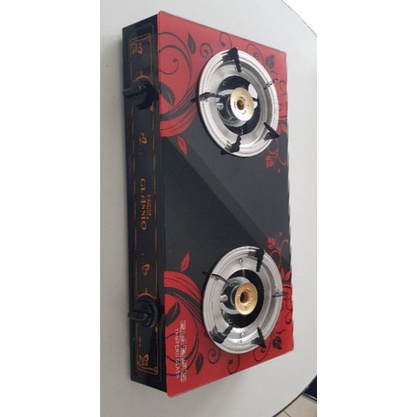 glasio kompor kaca 2 tungku