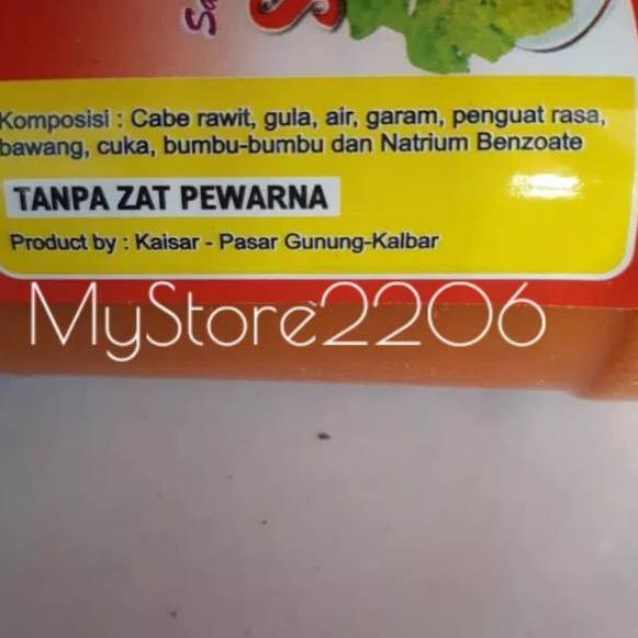 

New - Sambal Balado Kaisar 72 Super Pedas - Kalimantan Barat - Pasar Gunung - Singkawang ✓