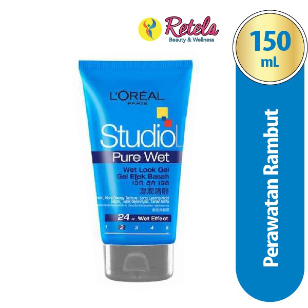 L'Oreal Studio Line Pure Wet Look Gel 150Ml / L'Oreal Hair Gel / Loreal Wax