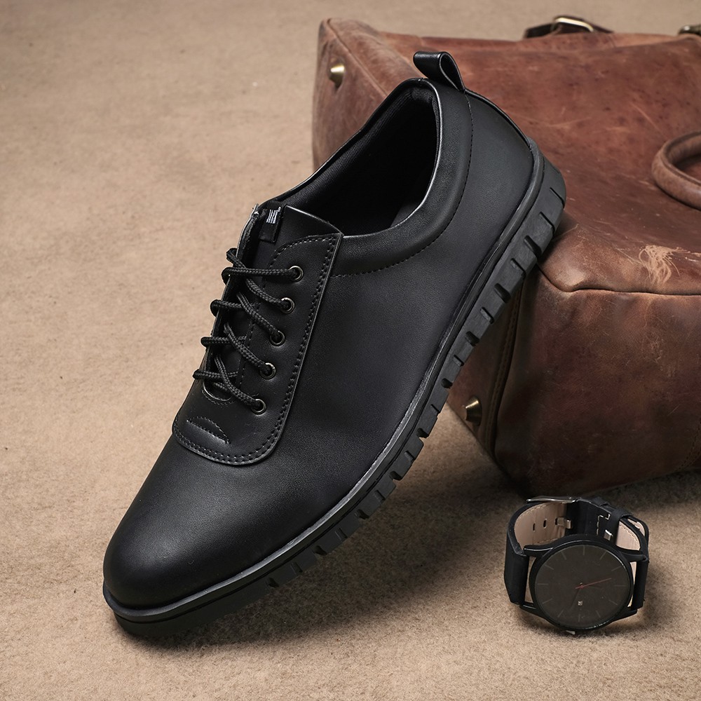 BRAVE BLACK |ManNeedMe x Jack| Sepatu Pantofel Pria | Oxford Formal