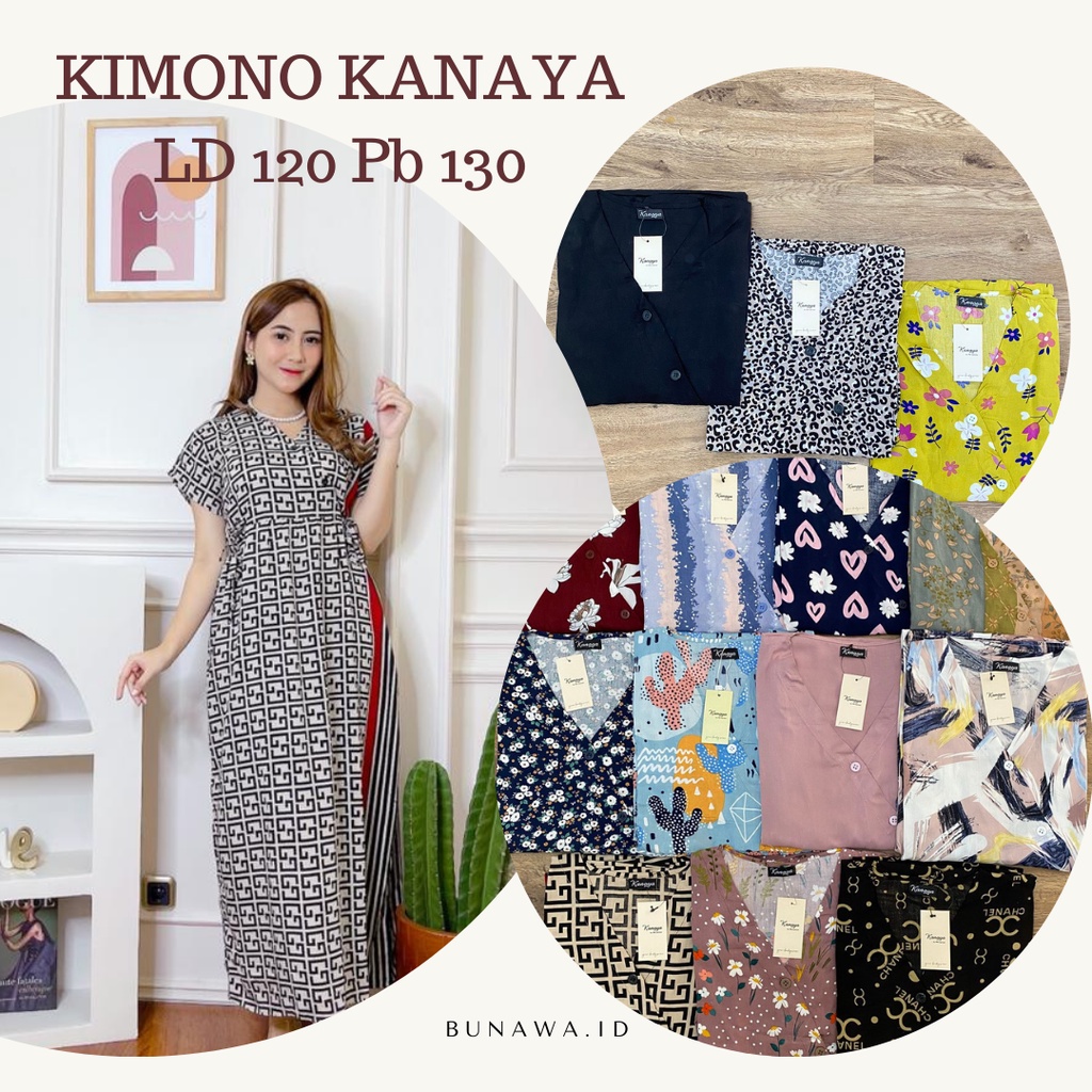 DASTER KIMONO KANAYA DRESS KIMONO RAYON PREMIUM DAN TWILL