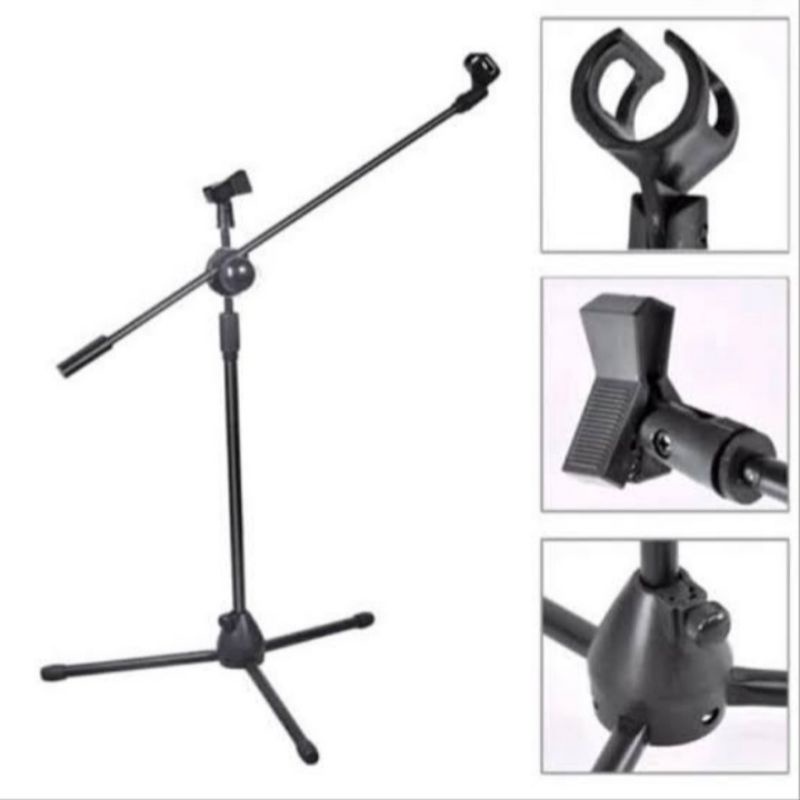 Stand mic / stand microphone berdiri lantai stand mic tinggi