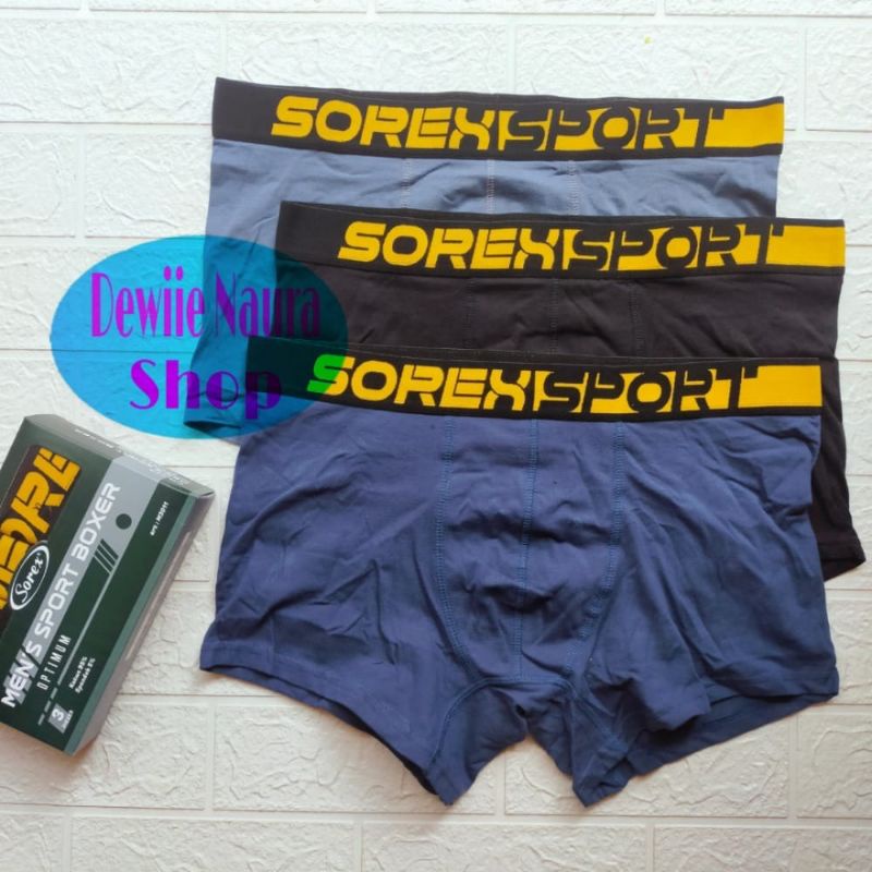 Celana Dalam Boxer Pria Sorex M 3011 Bahan Katun | Cd Boxer Pria Dewasa