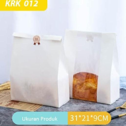 kios.lucinda - Packaging Kertas Roti KRK012/ Kemasan Kertas Roti/ Roti Tawar