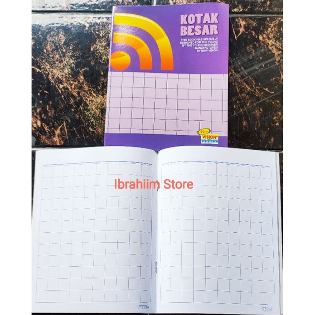 BUKU KOTAK BESAR VISION ISI 30 / BUKU KOTAK MATEMATIKA / BUKU KOTAK BESAR MURAH