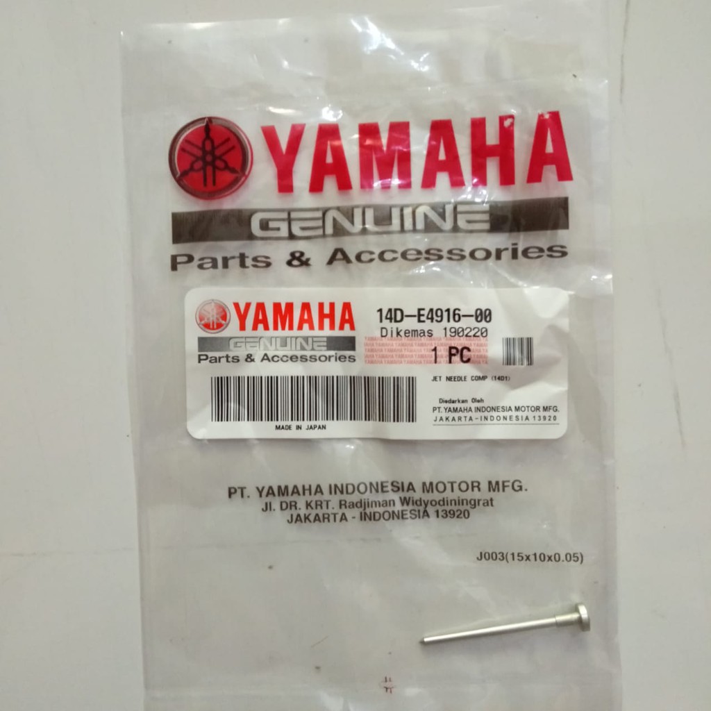 Jarum Skep Jarum Piston Karburator Jet Needle Comp Vakum Vacum Yamaha Mio Mio Soul 14D E4916 00