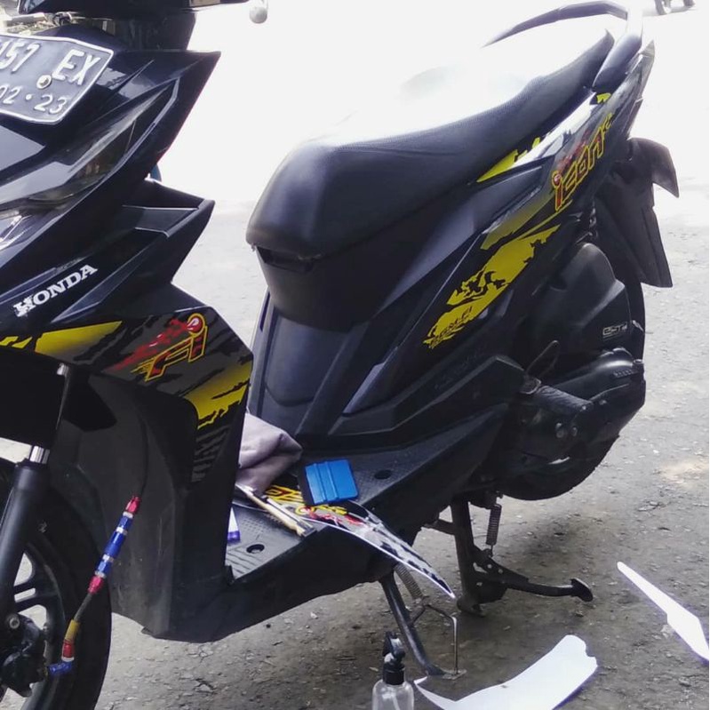 Striping Beat 2017-2019 stiker Beat New ESP FI variasi Thailand sticker lis custom decal beat