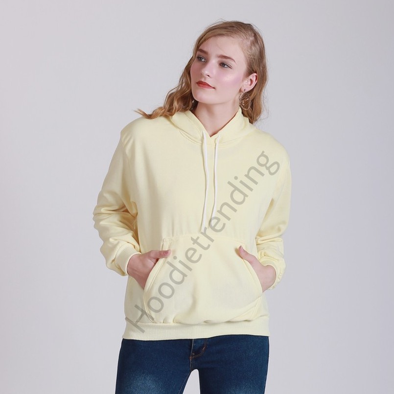 cream yellow hoodie