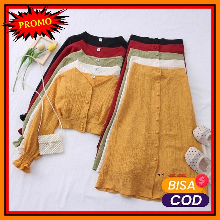 Setelan Baju Wanita Remaja Import Modis Kekinian Setelan Gowes Yl ZT916 Rimbia One Set Setelan Wan