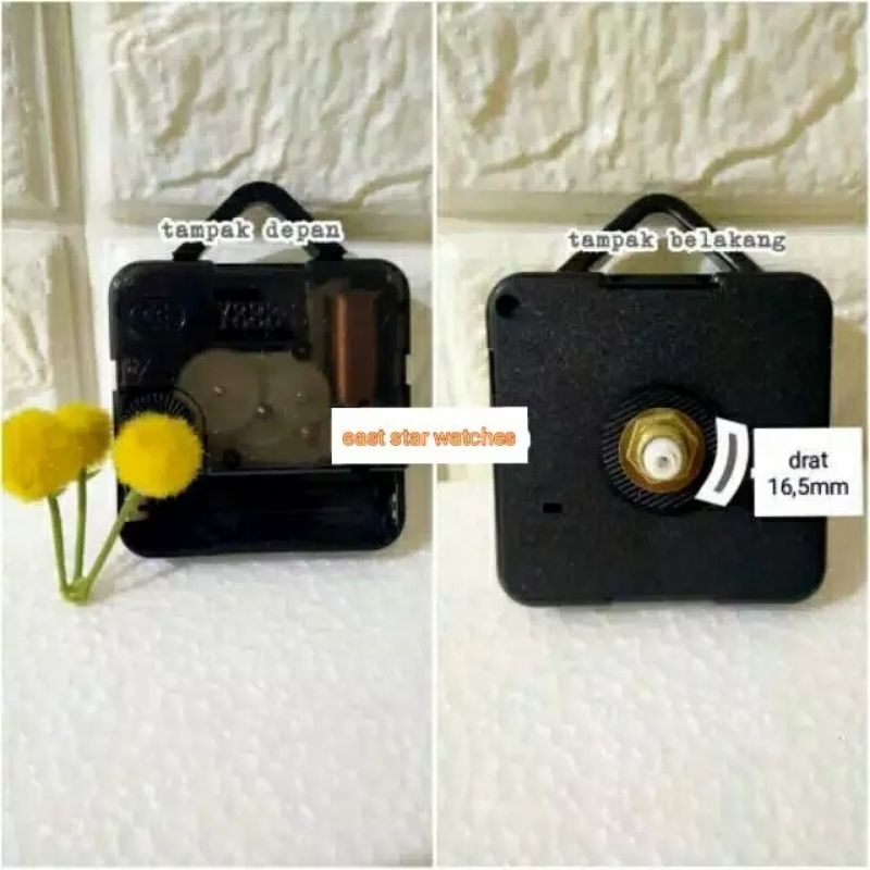 mesin jam dinding hanger y888s sweep movement