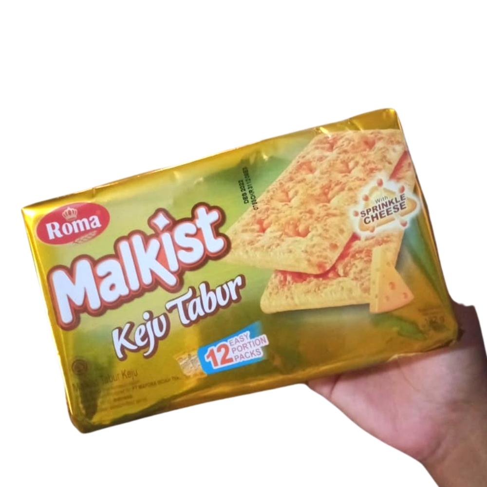 

Roma Malkist Keju Tabur 132gr Makanan Ringan Kue Kering Renyah Cheese