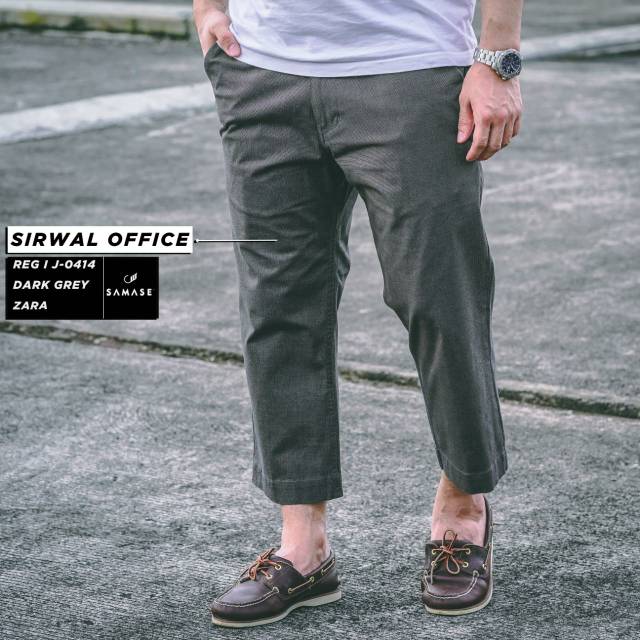 Celana Samase Sirwal Office J 041 Dark Grey