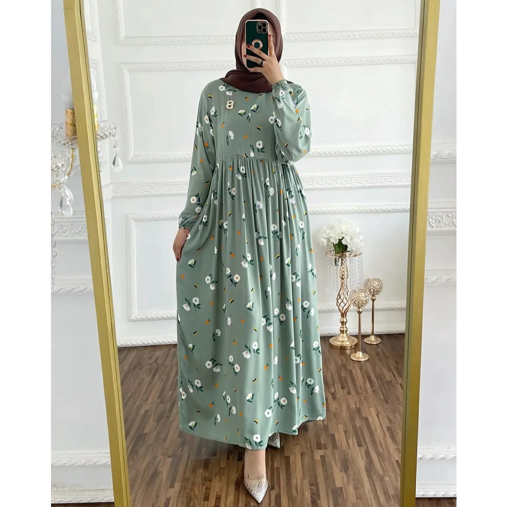 Gamis Rayon /  homedress Rayon / Busui Friendly / gamis Rayon motif/ Dress Rayon / Gamis Wanita / Gamis wanita LD105 / Gamis Motif Rayon / Gamis Wanita terkini / Gamis wanita kekinian