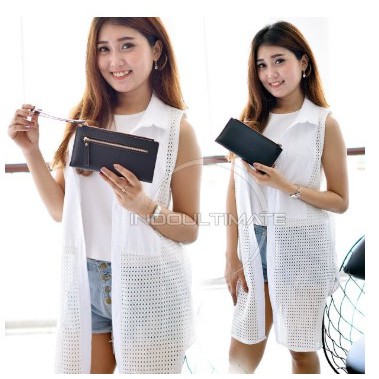 Dompet Wanita IMPORT HM-248 Dompet Cewek Dompet Kartu ATM Panjang Lipat Kulit Murah Dompet Panjang