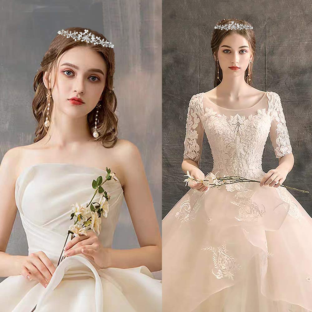 Women Crystal Wedding Flower Bridal Rhinestone Pearl Crowns / Kids Princess Headpieces for Birthday Party Hairband / Korean Fashion Headband Accessories