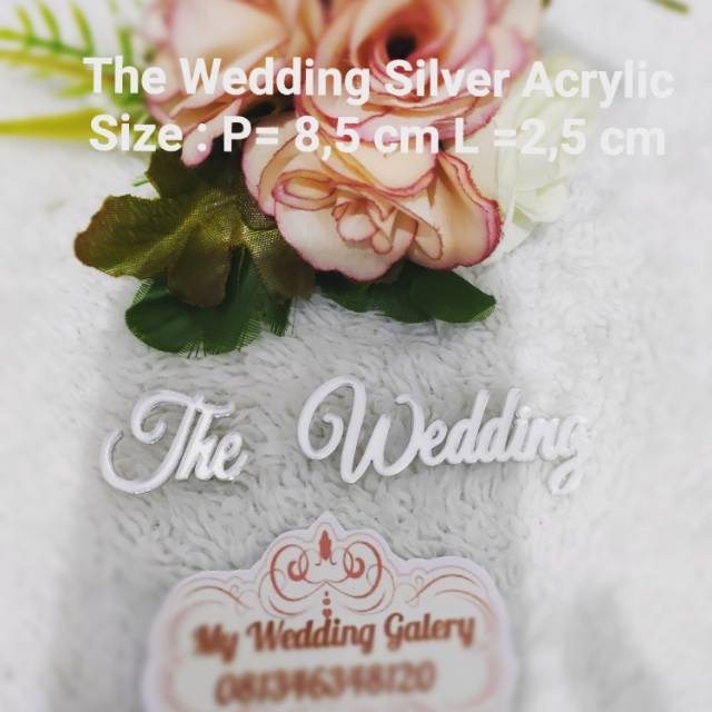 

MWG The Wedding Acrylic Silver