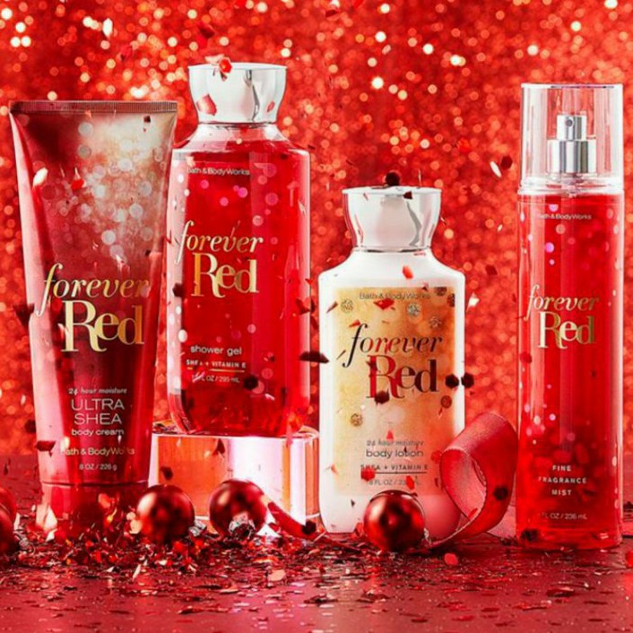 BATH &amp; BODY WORKS BBW FOREVER RED SERIES MIST LOTION SHOWER GEL BODY CREAM HAND CREAM SHOWER GEL BODY CREAM LOTION MIST WASH WALLFLOWER ROOMSPRAY SCENTPORTABLE GENTLE GEL DEEP CLEANSING GENTLE FOAMING CREAMY LUXE