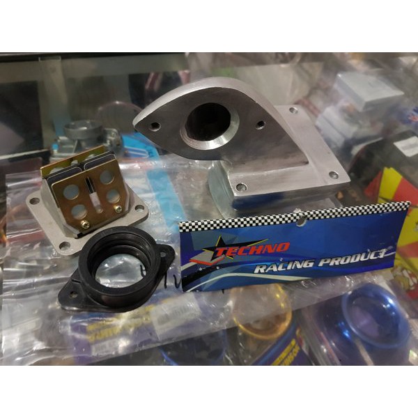 INTAKE KODOK FIZR HADAP BELAKANG PLUS MEMBRAN RXZ TECHNO RACING ORIGINAL ORI