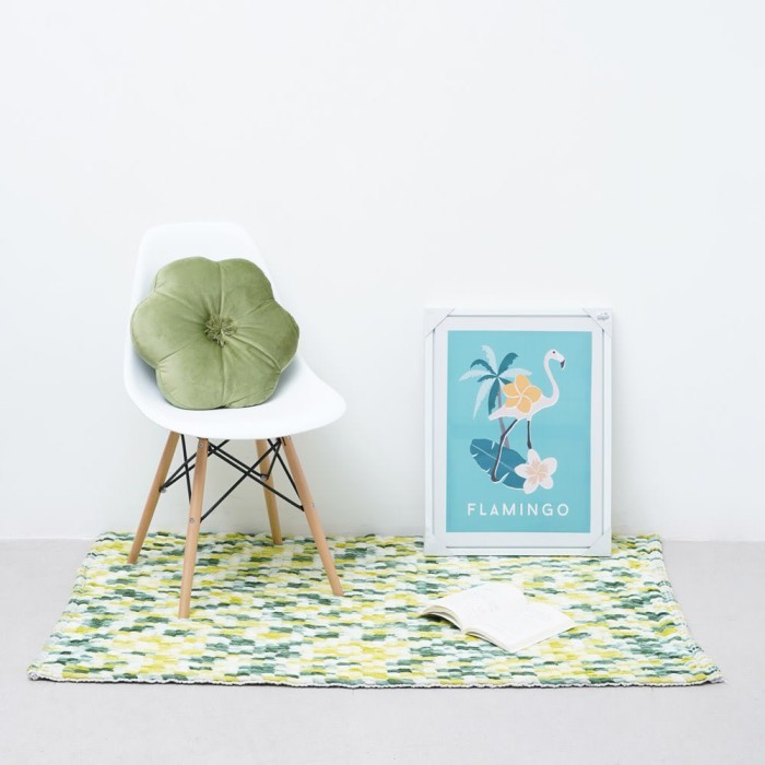 INFORMA - KARPET - BRAID RUG GREEN 90X130CM Merdeka Hardware