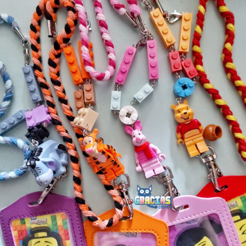 

L EG0 LANYARD TALI ID CARD WINNIE THE POOH AND GANK
