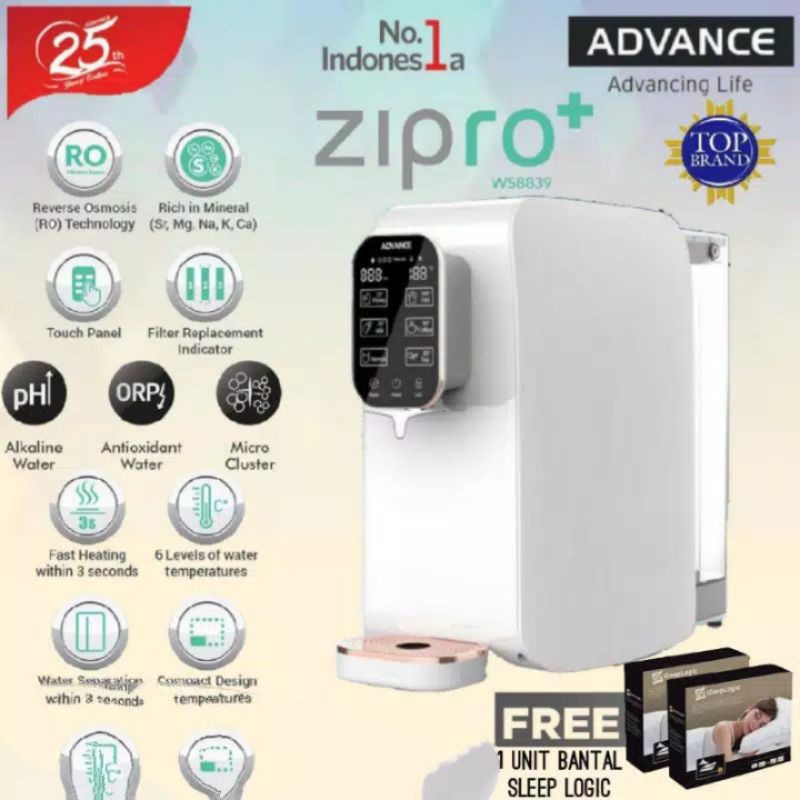 Dispanser Air tanpa Galon ADVANCE ZIPRO+