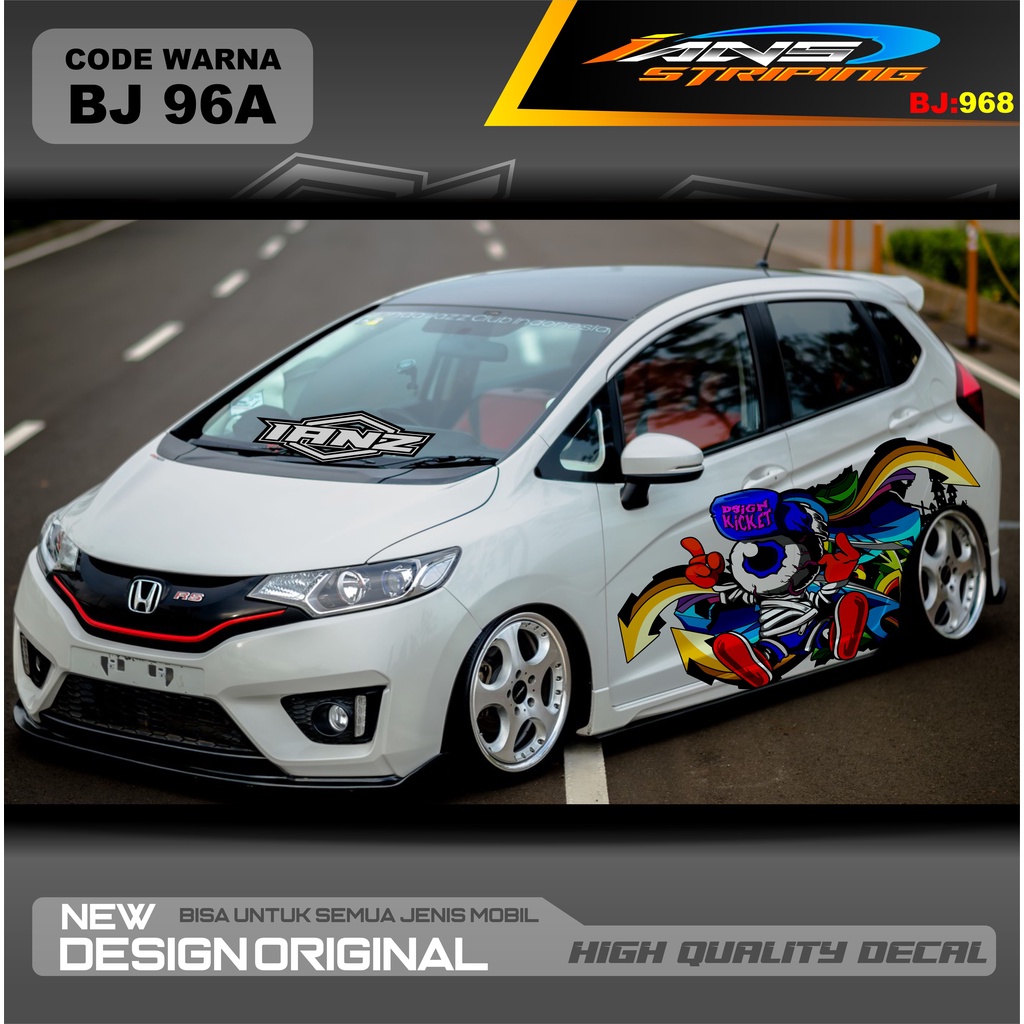 STICKER DECAL MOBIL JAZZ / STIKER MOBIL BRIO / DECAL STIKER MOBIL SWIFT / STIKER MOBIL TOYOTA  / STIKER YARIS AYLA