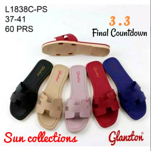 Sun-HA Sandal Selop H import L1838C- PS