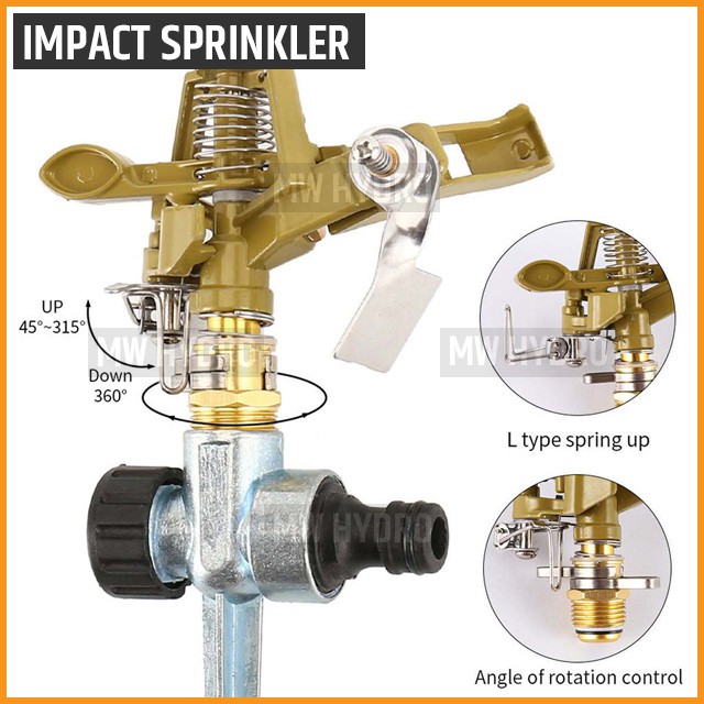 Impact / Impulse Sprinkler, Metal