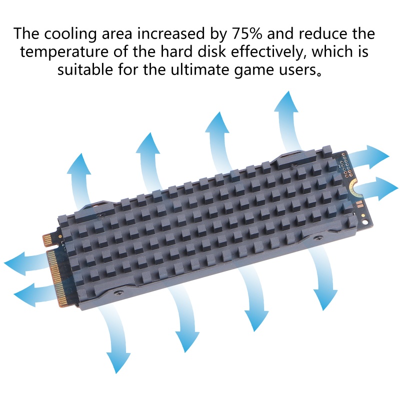 Bt Tembaga Murni Graphene Pendingin Heat Sink Untuk Heatsink M.2 NGFF PCI-E NVME SSD