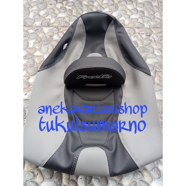 Kulit jok modifikasi custom untuk motor Freego cover Jok