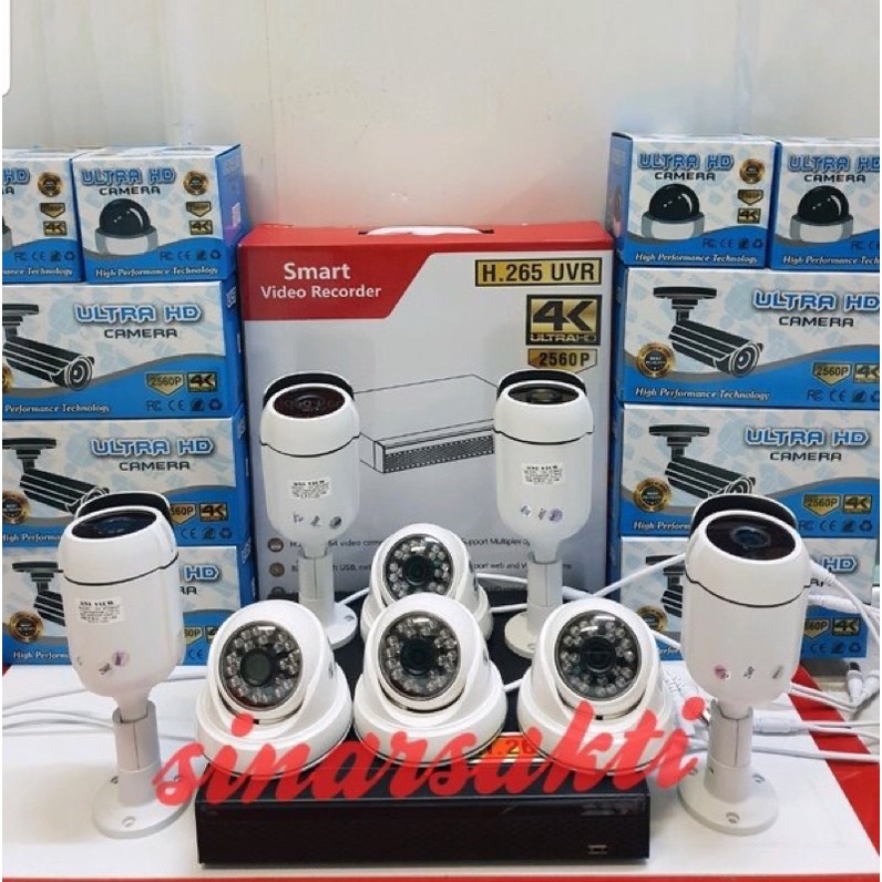 PAKET 12 CAMERA CCTV SKYLOOK 4K 8MP 2560P Lengkap Tinggal Pasang